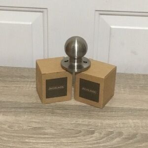 Two (2) SCHLAGE Non-turning Satin Nickel Dummy Corona Door Knob J170 CNA 619 NEW